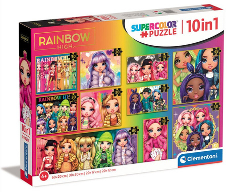 Clementoni Puzzle 10 en 1 Rainbow High 20273