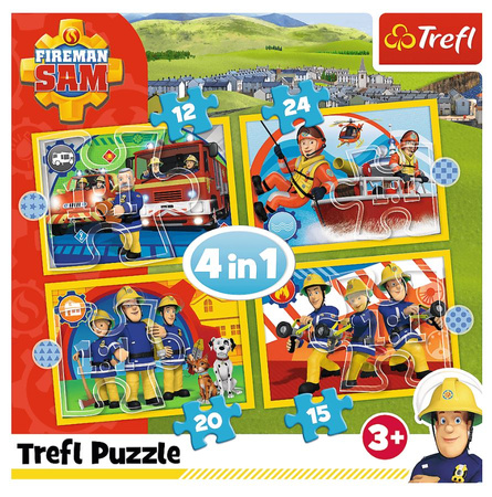 4in1 Puzzle Helpful Fireman Sam 34373