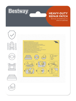 BESTWAY Repair kit self-adhesive patches 6.5 x 6.5 cm B62068