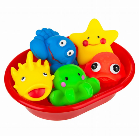 TULLO Sea Animals for Bathing in a Bathtub 5 pcs 125 71254