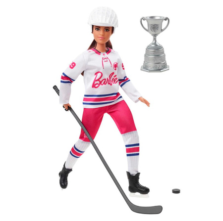 Barbie winter sports hockey doll HFG74