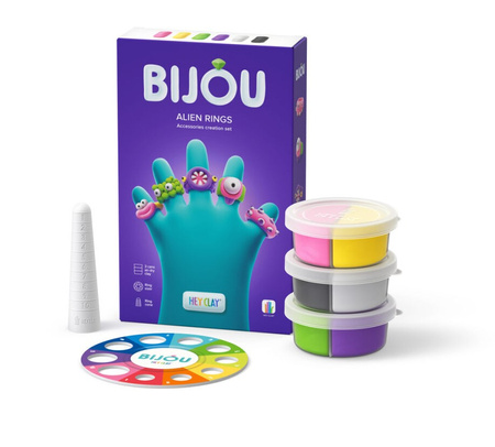 TM TOYS HeyClay Bijou AlienRings 07148 pâte à modeler - jouets créatifs pour enfants