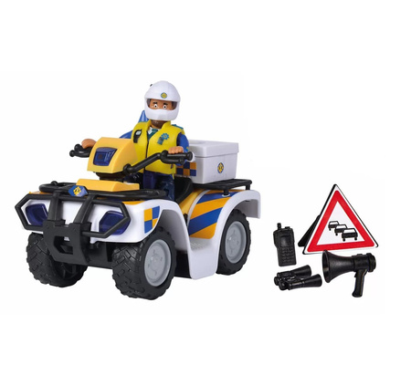 Sam le pompier Quad de police avec figurine 925-1093