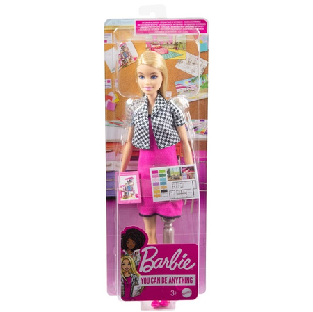 Poupée d'architecte d'intérieur de carrière Barbie HCN12