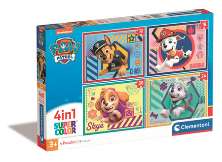 Clementoni Puzzle 4 en 1 Paw Patrol 21526