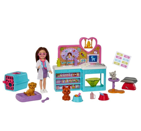 Barbie Chelsea set poupée vétérinaire HGT12 - Jouets pour enfants