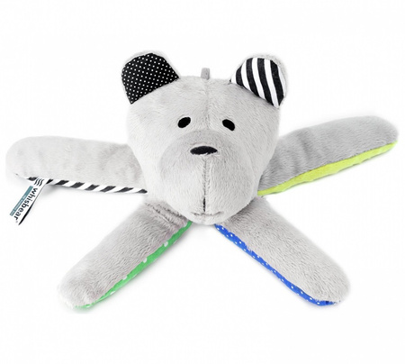 WHISBEAR Ours en peluche sensoriel bourdonnant avec capteur de pleurs Citron 95512