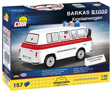 COBI CARS Barkas B1000 Ambulance 157 blocs 24595