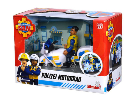 Fireman Sam Police Motorcycle with Figure 925-1092