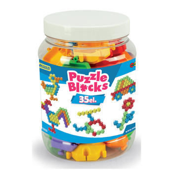 Puzzle blocks in a jar 35 pieces 41950