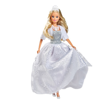 Steffi in a beautiful dress "White Dream" 573-3582 - doll for children