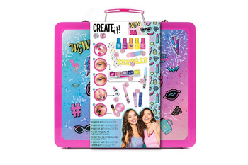 CreateIt! Make-up neon/glitter metal suitcase