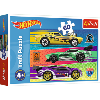 Trefl Puzzle 60 Mattel Hot Wheels Race 17389 - Puzzle pour enfants