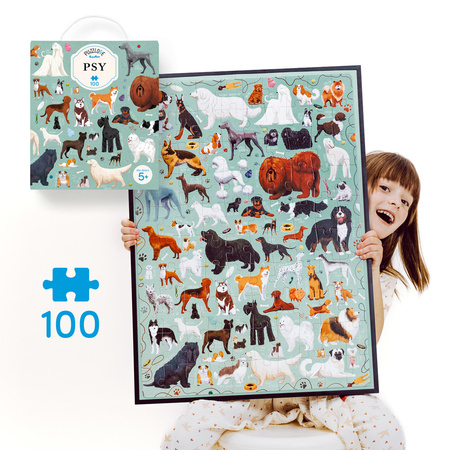 CZUCZU Puzzlove Chiens 100 pièces - Puzzle pour enfants 91712