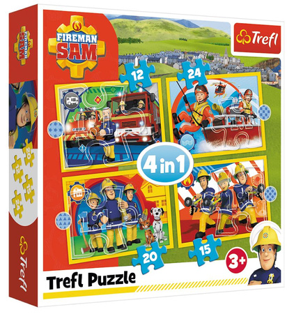4in1 Puzzle Helpful Fireman Sam 34373