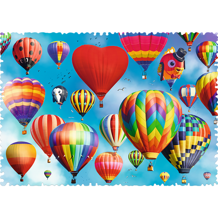 TREFL Puzzle 600 ballons colorés de forme folle 11112