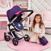 Combi stroller, deep navy blue and pink 18454