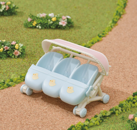 Sylvanian Families Stroller for triplets 05533 - Doll stroller