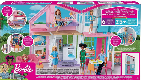 Barbie Malibu house 6 rooms + accessories FXG57