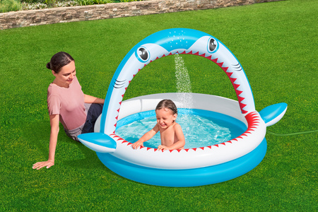 BESTWAY Swimming pool with shark roof 163x127x92cm B53157 - children's pool