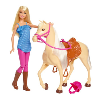 Poupée Barbie + cheval de base FXH13