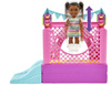 Barbie Skipper with a doll + bouncy castle HHB67