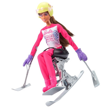 Barbie doll winter sports para-skiing HCN33 - The perfect toy for children