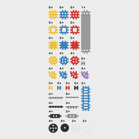 MARIOINEX Mini waffle blocks 141 pcs. Expert 04053