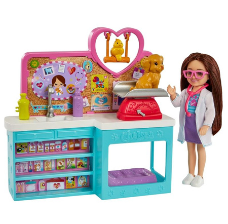 Barbie Chelsea set poupée vétérinaire HGT12 - Jouets pour enfants