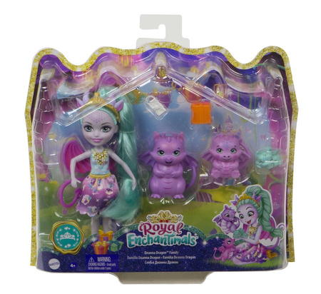 Enchantimals doll + dragon family GYJ09 GJX43