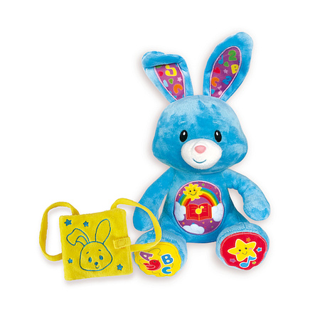 ANEK Lapin interactif Puszek avec un sac à dos SmilyPl SP98297