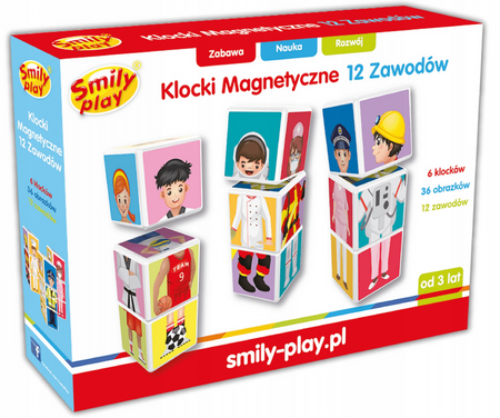 ANEK Blocs magnétiques 12 métiers SmilyPlay SP83465 34654