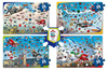 Planes puzzle 4 pieces + game Where is it? 12021