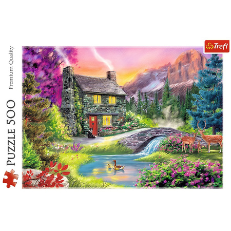 Puzzle 500 pièces Idylle de montagne 37325