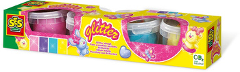 SES Glitter play dough set of 4 colors 00466 04668