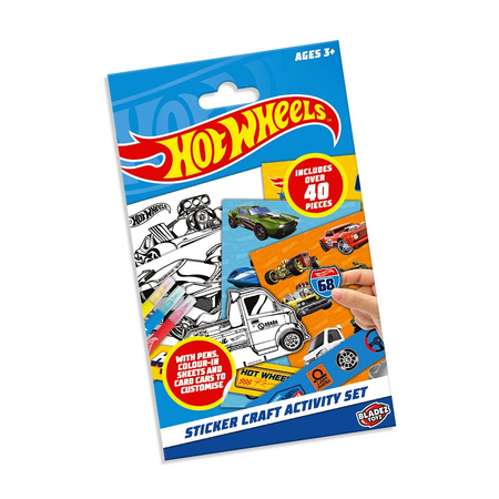 Ensemble créatif Hot Wheels avec autocollants HW85751