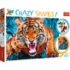 Puzzle 600 Formes Folles - Les yeux dans les yeux avec un tigre 11110 - Puzzle pour adultes et enfants