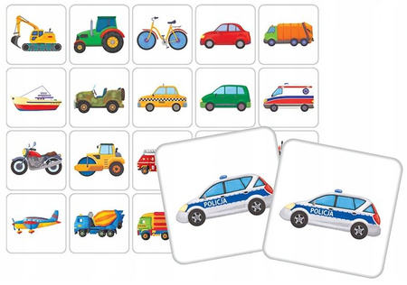 Vehicles - Mini Memory Game for Children 07196