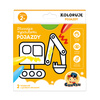 CZUCZU Long Drawing Vehicles Coloring Book for Children 2+ 01065
