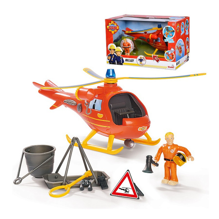 Fireman Sam Rescue Helicopter Wallaby avec figurine 925-2510