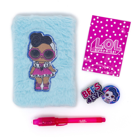 Mini journal en peluche avec stylo pour enfants 42-0063