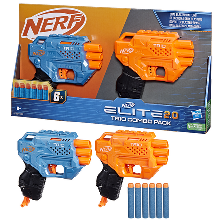 HASBRO NERF ELITE 2.0 Trio Cobo Pack F6786 F6366 - Jeu de fléchettes