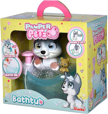 PAMPER PETZ bathtub with a dog 595-3560