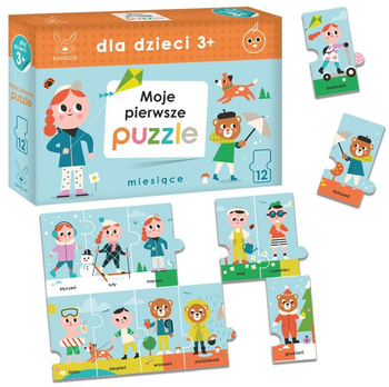 My first puzzle Months for children 3+ KANGUR PL 40667