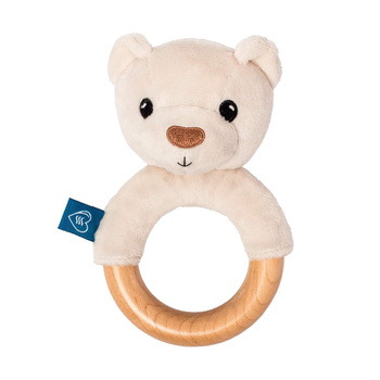 WHISBEAR Ours en peluche écologique en bois crème 45050