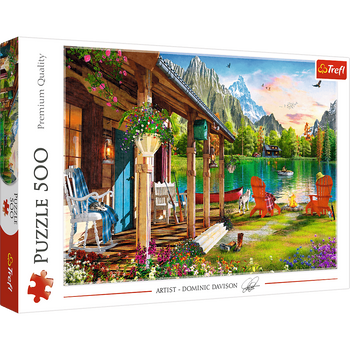 Puzzle 500 Chalet dans les montagnes 37408