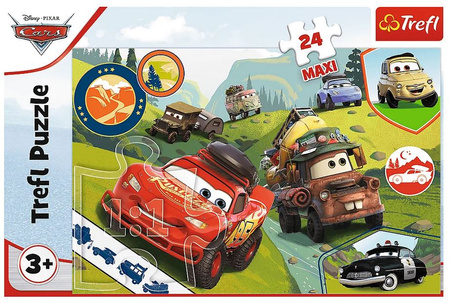 Puzzle Maxi 24 voitures drôles Cars 3 14352