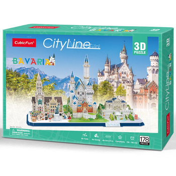 Puzzle 3D CityLine bavière DANTE cubique Fun 02675