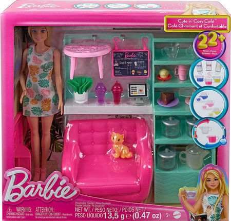 Ensemble de poupée Barbie Détendez-vous au café HKT94 - Jouets pour enfants