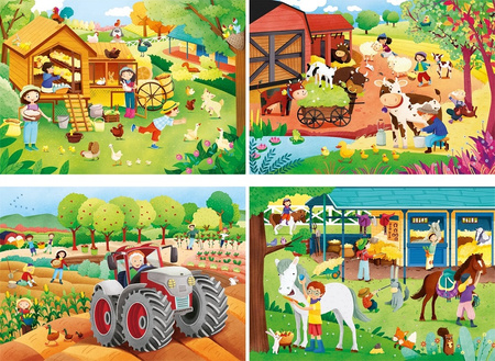 Puzzle 2x20 + 2x60 4en1 Ferme 21304